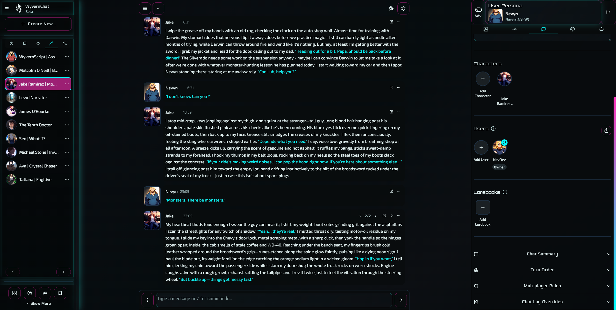 WyvernChat - Chat Interface